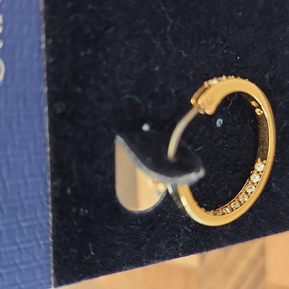 NWT Swarovski Gold Crystal Loops - Picture 4 of 4
